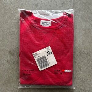 Vintage 90s All American Comfort Thermal Long Sleeve Shirt Size XL Red BRAND NEW